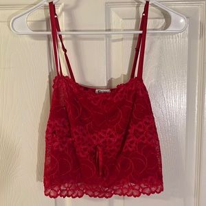 Red crop top!